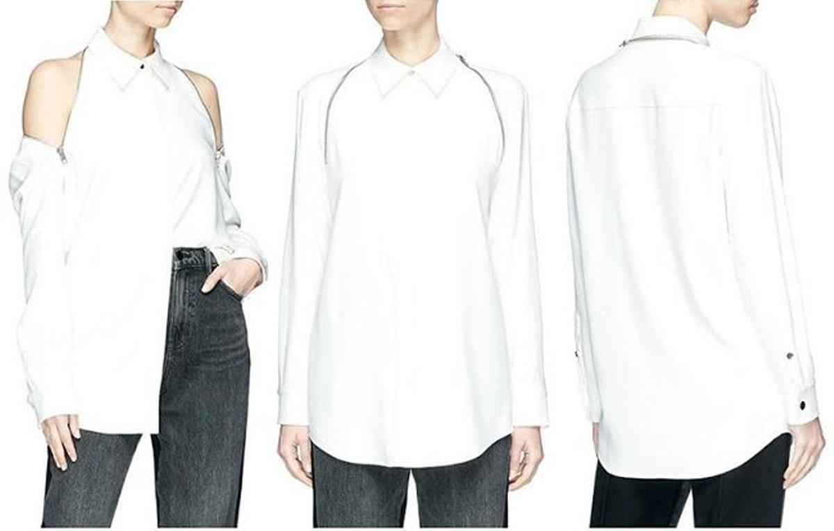 Camisa con cremallera de Alexander Wang