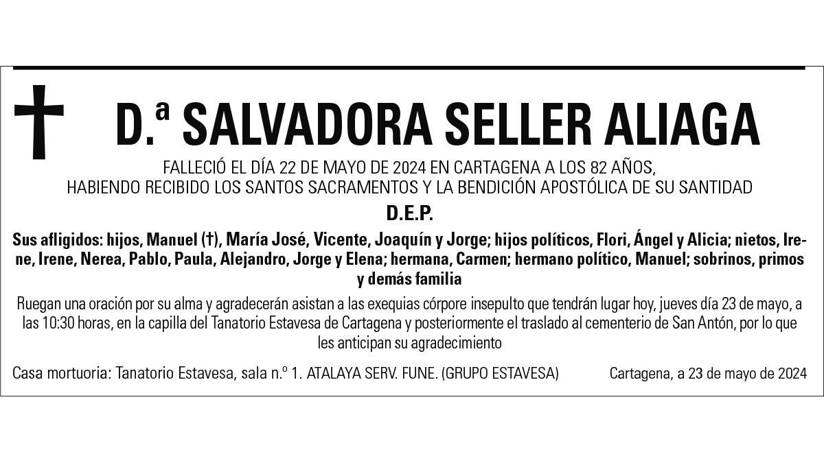 Dª Salvadora Seller Aliaga