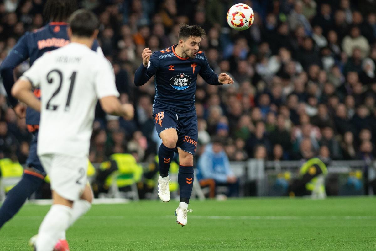 Partido de octavos de final de la Copa del Rey entre el Real Madrid y el Real Club Celta de Vigo, disputado en el estadio Santiago Bernabéu. Fran Beltrán.. FUTBOL.