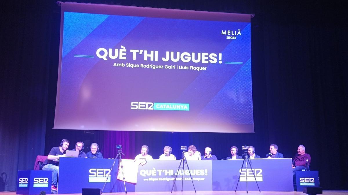 El escenario del hotel Meliá de Sitges donde se emotió el programa 'Què t'hi jugues!'
