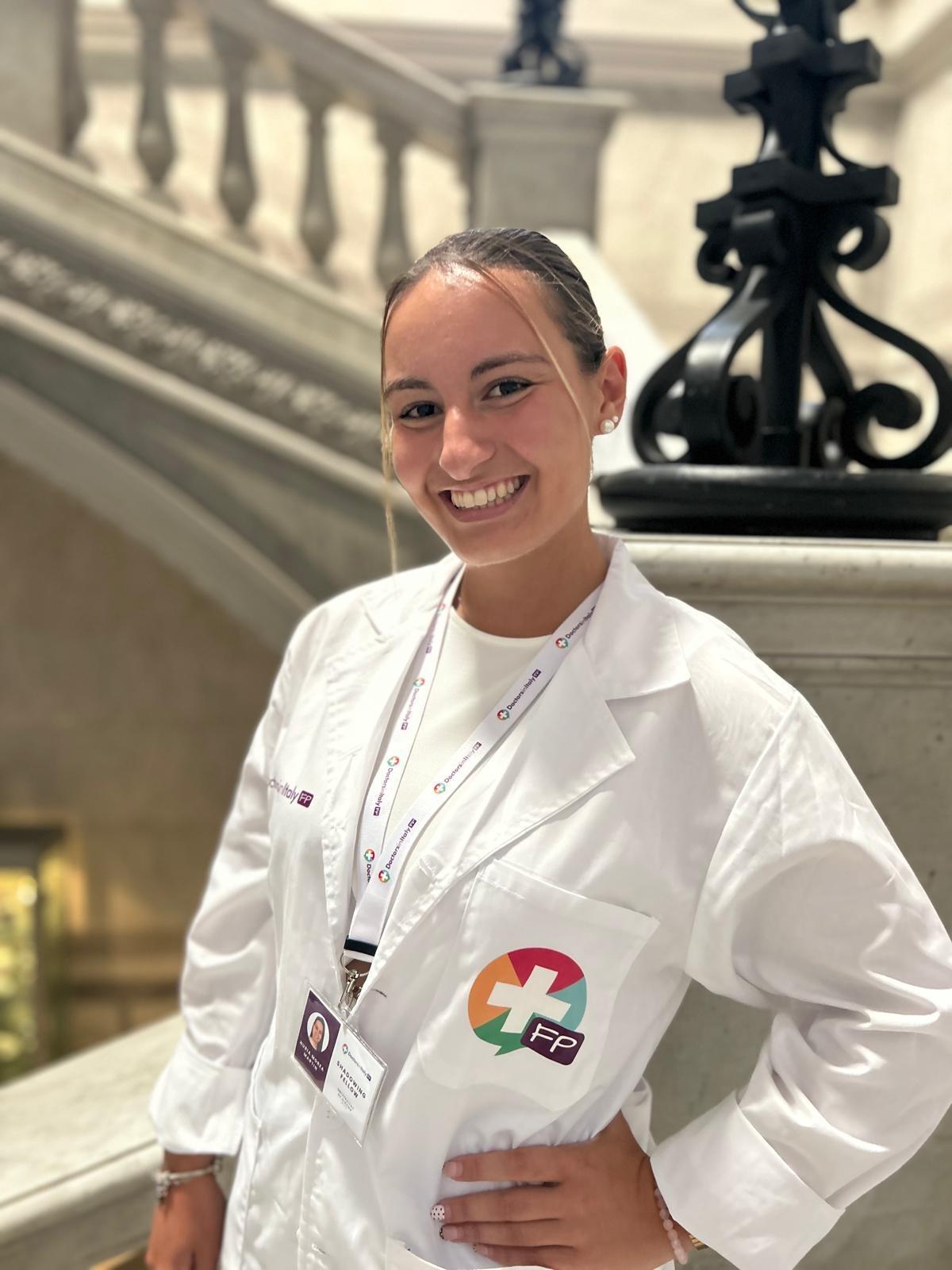 Nuria Morea durant la seva estada a Itàlia
