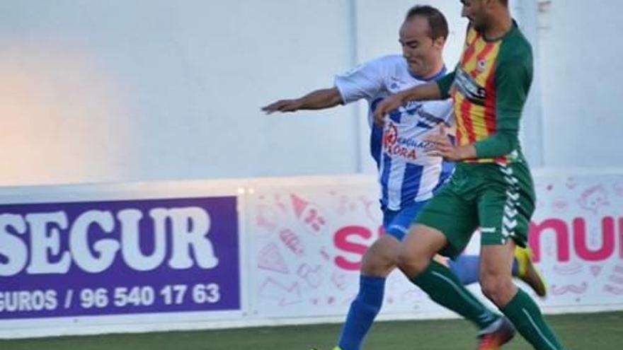 Jesús López, el domingo en el partido que el Castellón empató en el campo del Crevillente.