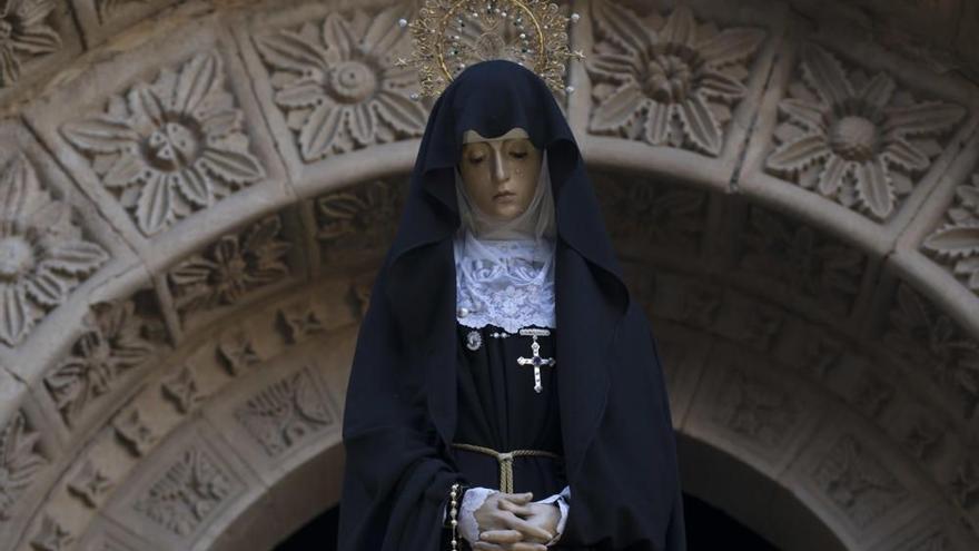 La exaltación a la Virgen de la Soledad de Zamora abre los actos de Cuaresma de la cofradía