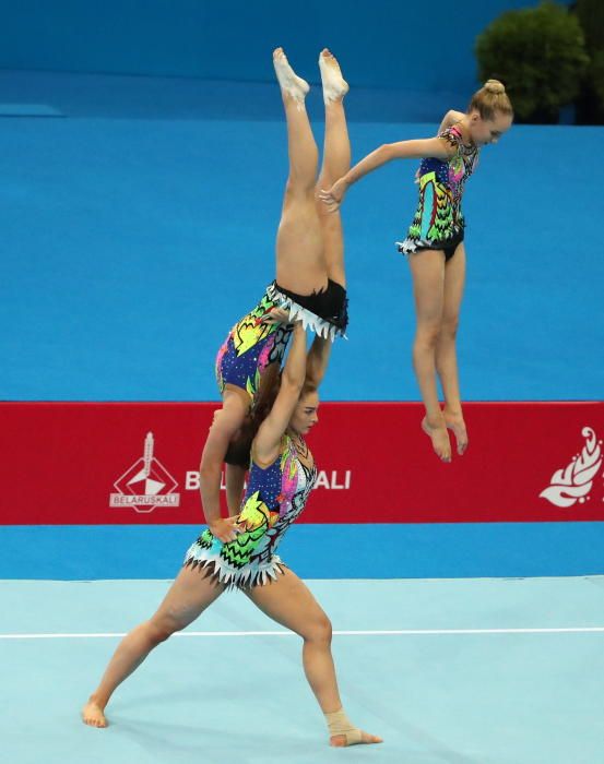 Acrobacias en los Juegos Europeos de Minsk 2019