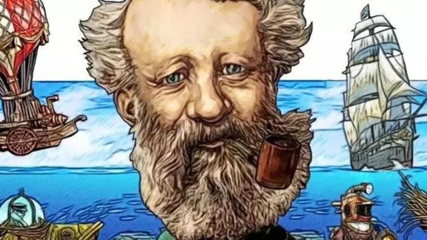 Ilustración de Julio Verne