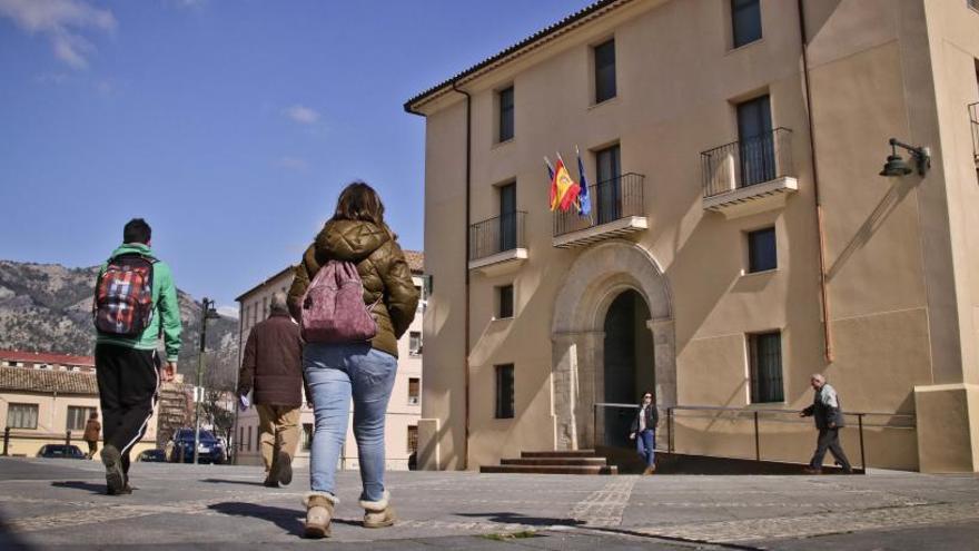 Imagen del Palacio de Justicia situado en la plaza de la Mare de Déu, que fue financiado con fondos municipales