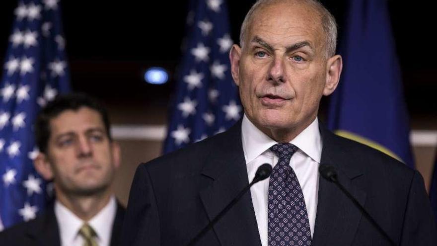 John Kelly, nuevo jefe de gabinete de Trump en sustitución de Reince Priebus. // Efe