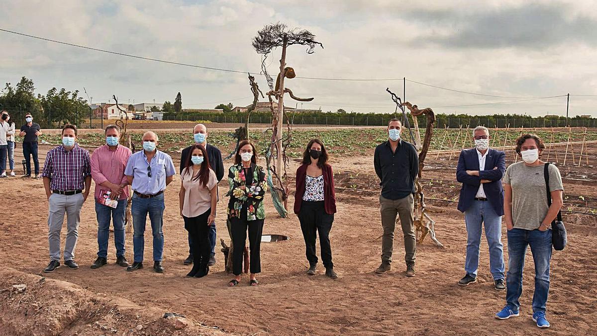 «Plantado» en Meliana el kilómetro 0 de València