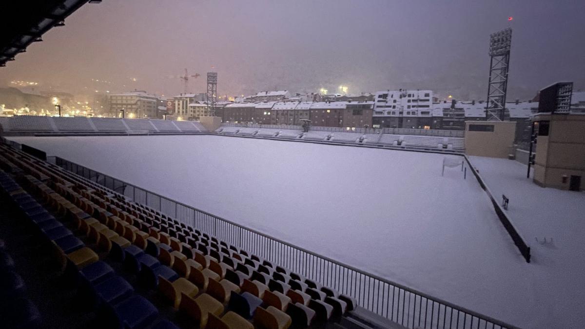 28 centímetros de nieve a horas de la visita de la Cultural Leonesa 28 centímetros de nieve a horas de la visita de la Cultural Leonesa