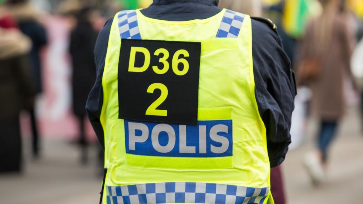 Policía en Suecia.