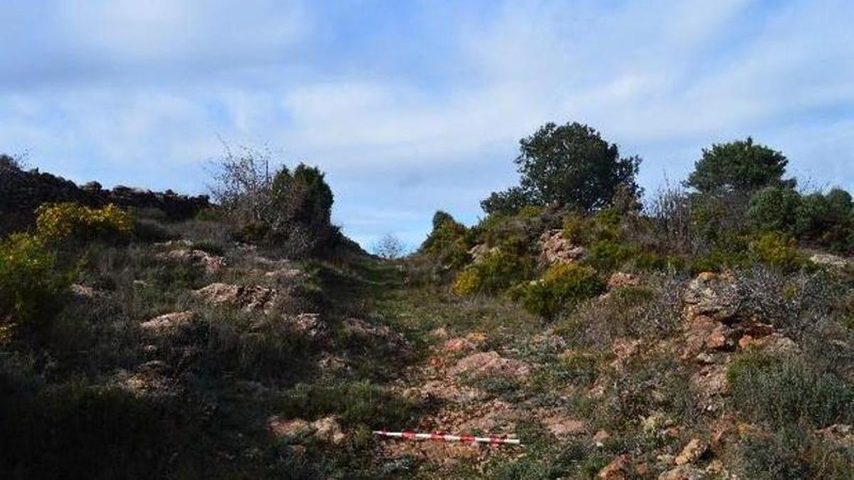 Uno de los tramos de trinchera descubiertos por la UJI.