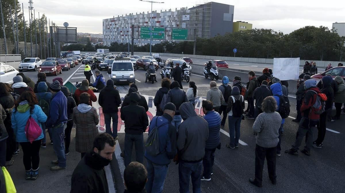 Huelga general en Cataluña