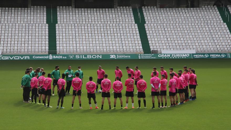 Germán Crespo dirige su primera sesión como entrenador del Córdoba CF