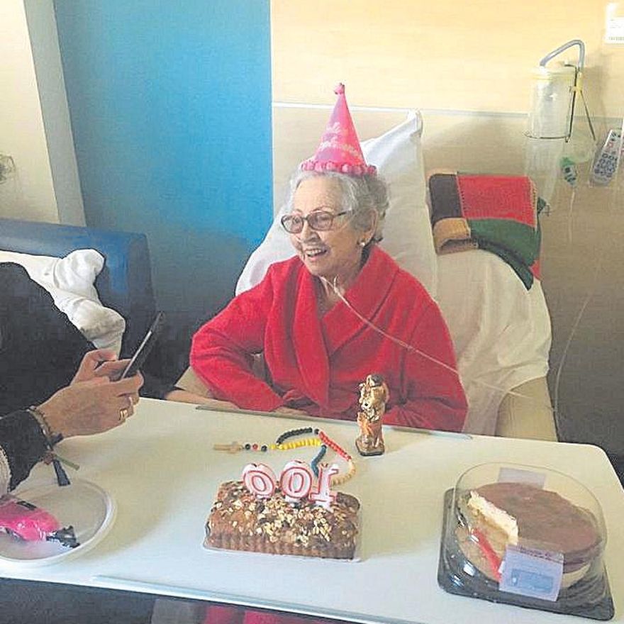 Celebración de su 100 cumpleaños.