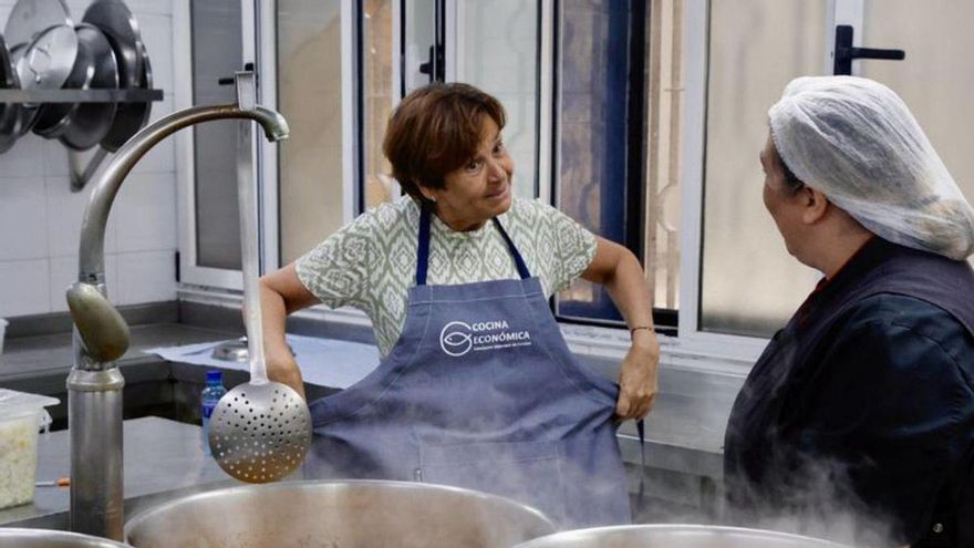 Moriyón, en la Cocina Económica