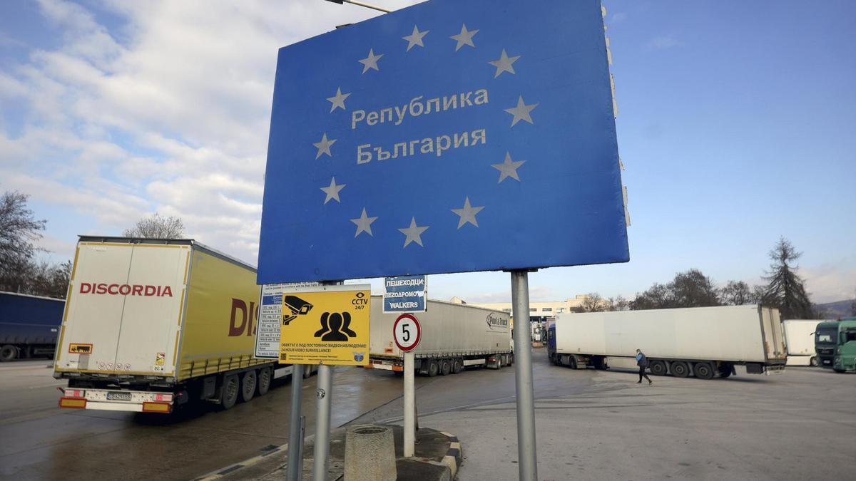 La frontera entre Bulgaria y Grecia en Kulata, que el pasado 1 de enero entró en el espacio Schengen.