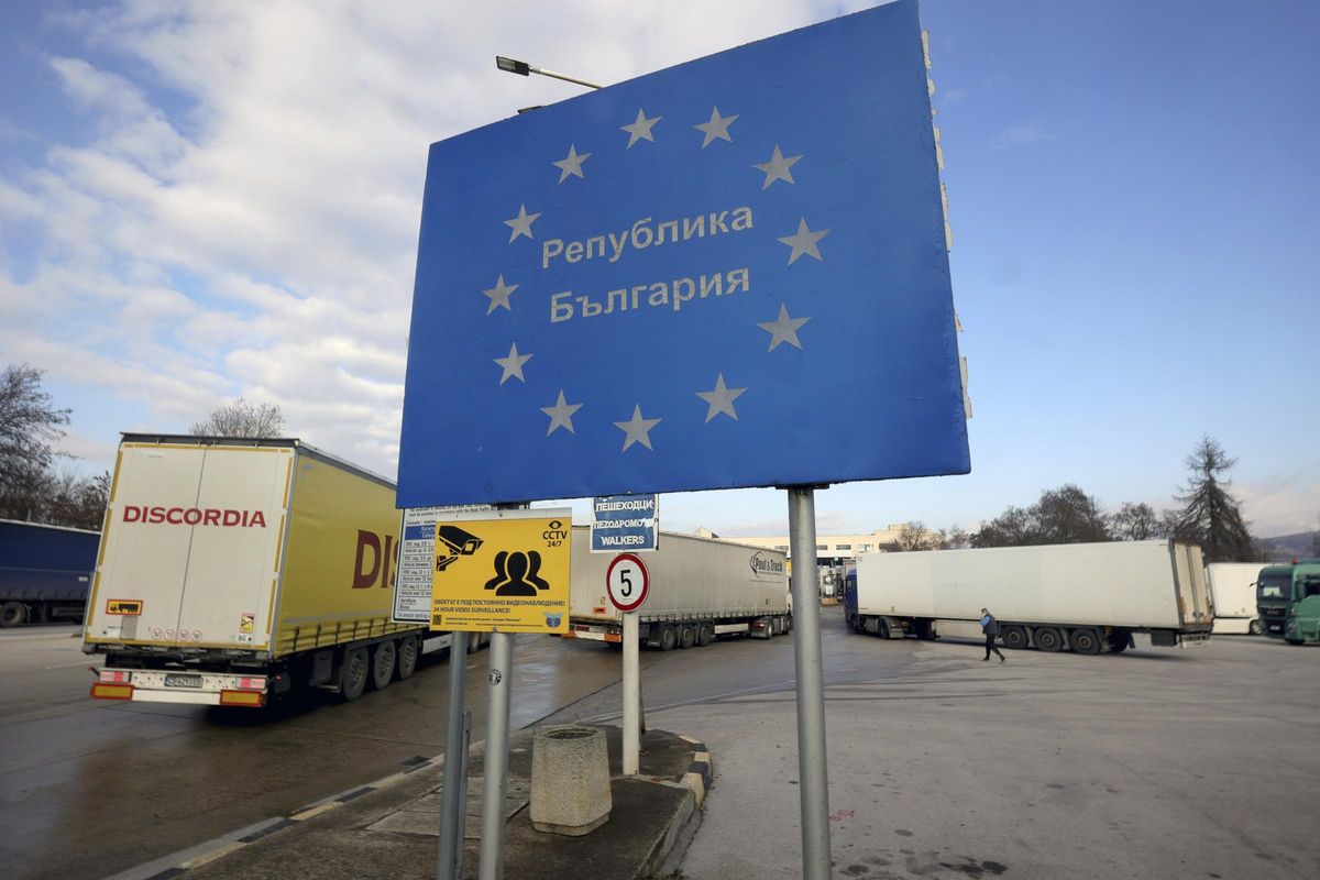 La frontera entre Bulgaria y Grecia en Kulata, que el pasado 1 de enero entró en el espacio Schengen.
