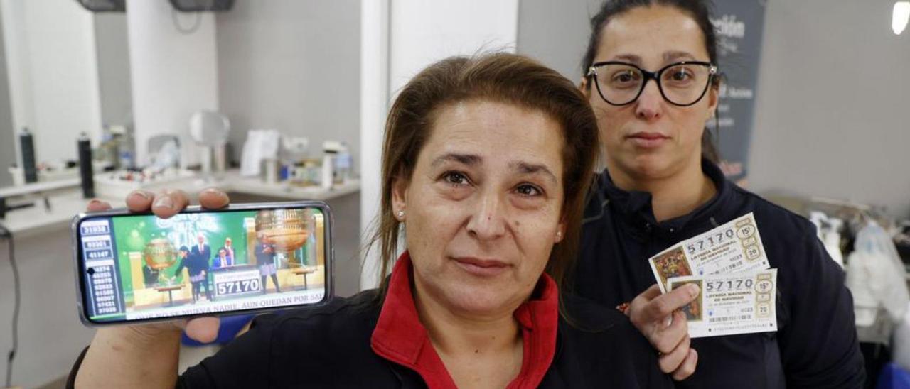 Elena y Lorena Rodríguez, las peluqueras perjudicadas.