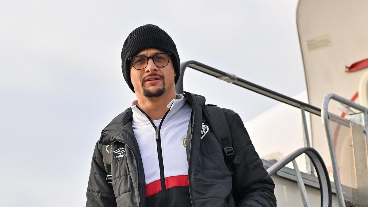 Luiz Felipe llegando a Polonia