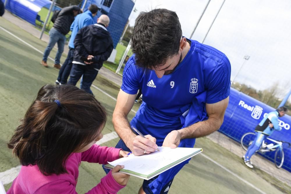 El Oviedo prepara el encuentro ante el Almería en