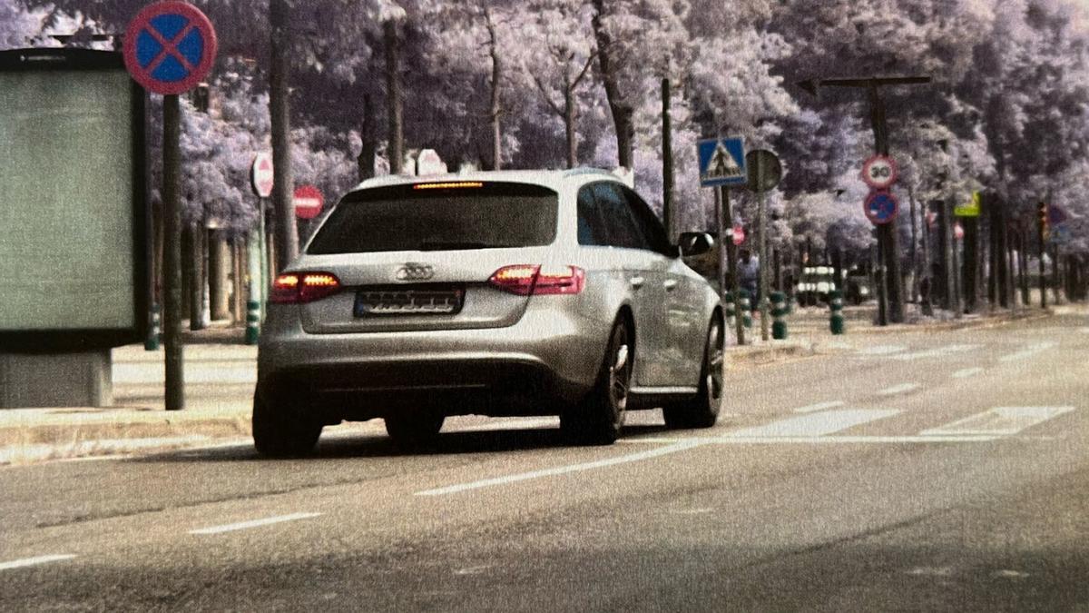 El vehicle que la Policia Municipal ha enxampat per excés de velocitat