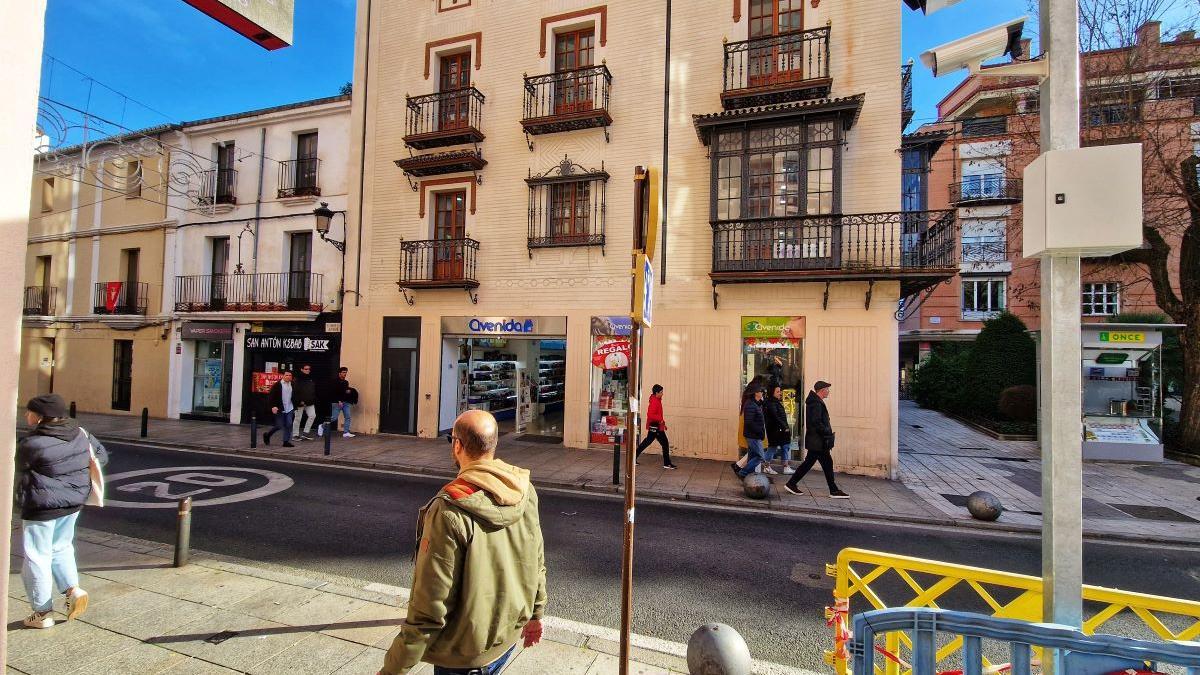 Cámaras instaladas en la calle San Antón de Cáceres.