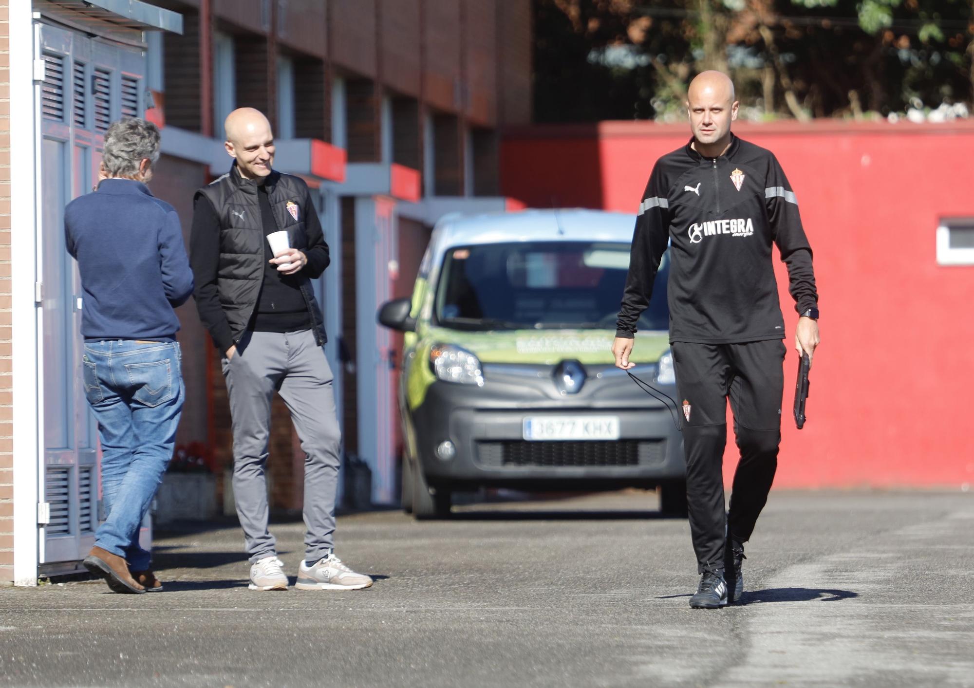 Alejandro Irarragorri, en Gijón ante el importante partido del Sporting frente a Las Palmas