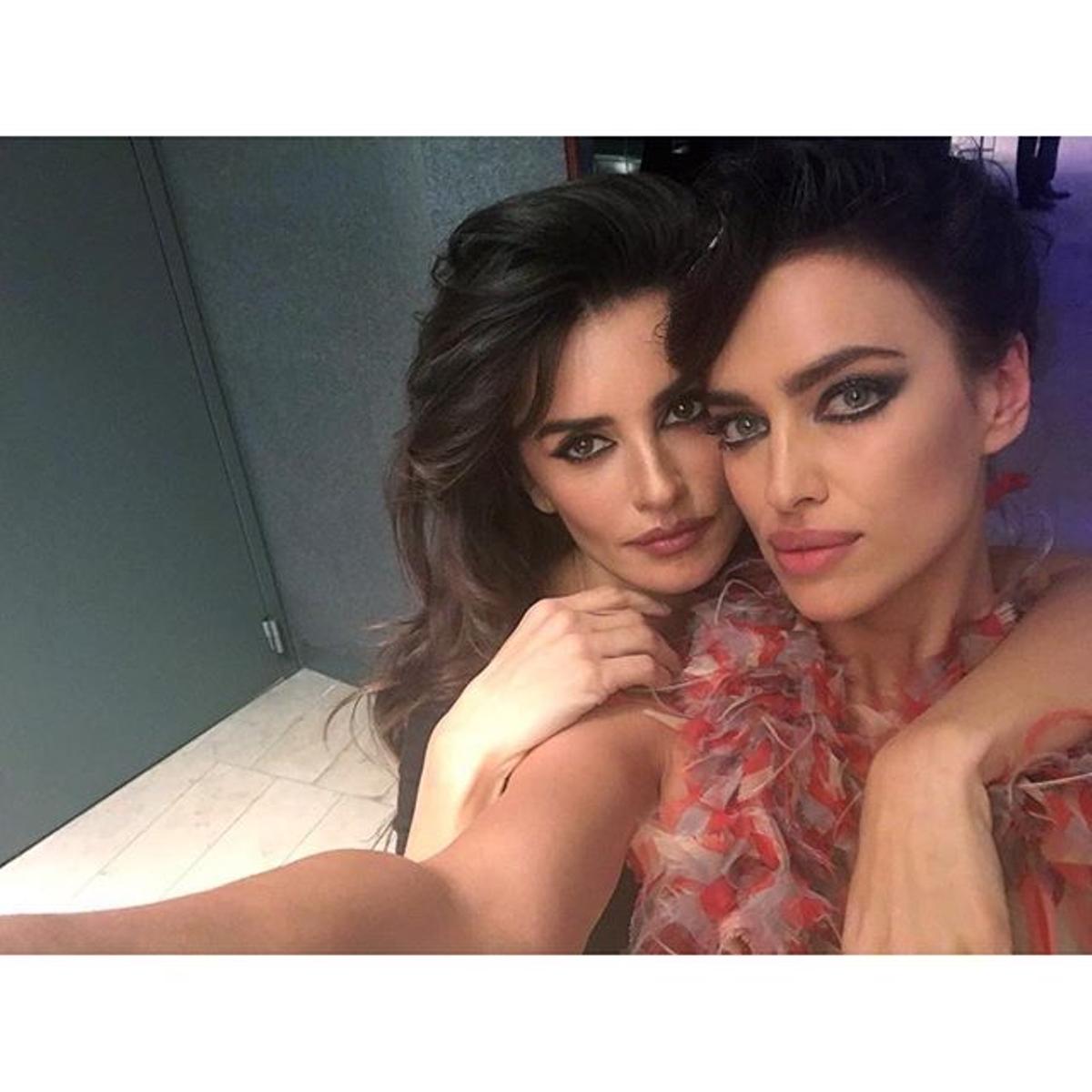 Valentina junto a Irina Shayk