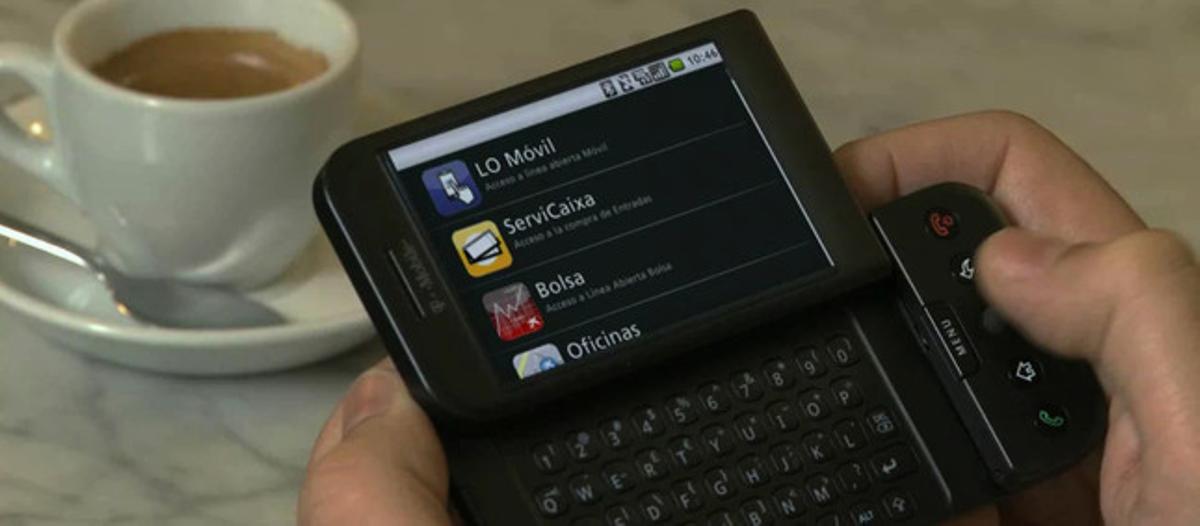 Terminal mòbil amb sistema operatiu Android de Google. Terminal mòbil amb sistema operatiu Android de Google.