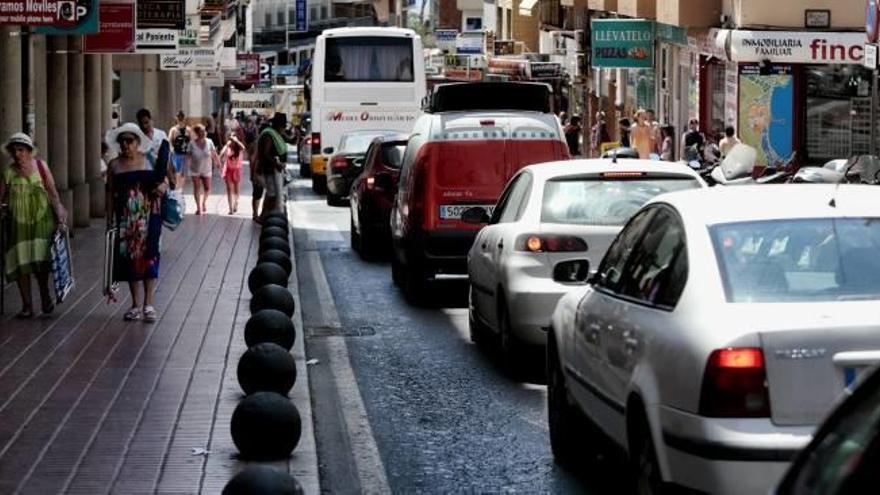 Caos en  el corazón de Benidorm