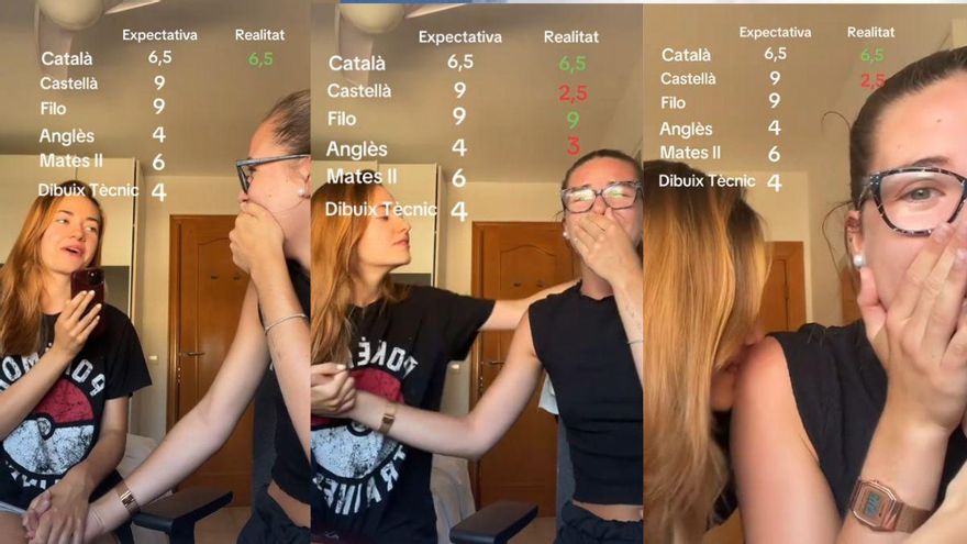 Dues manresanes, virals per reaccionar a les notes de les PAU: &quot;És impossible, aquest 2,5 no és meu&quot;