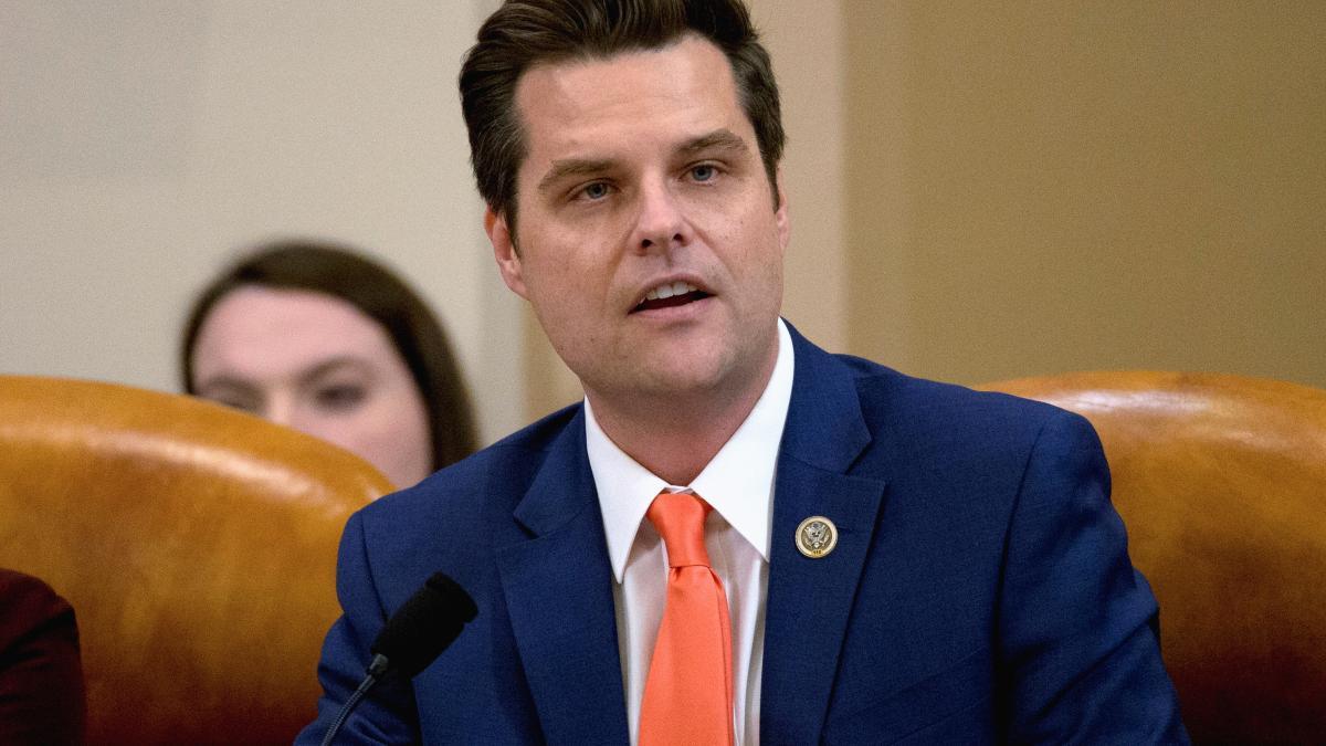 El congresista Matt Gaetz, en una imagen de archivo.