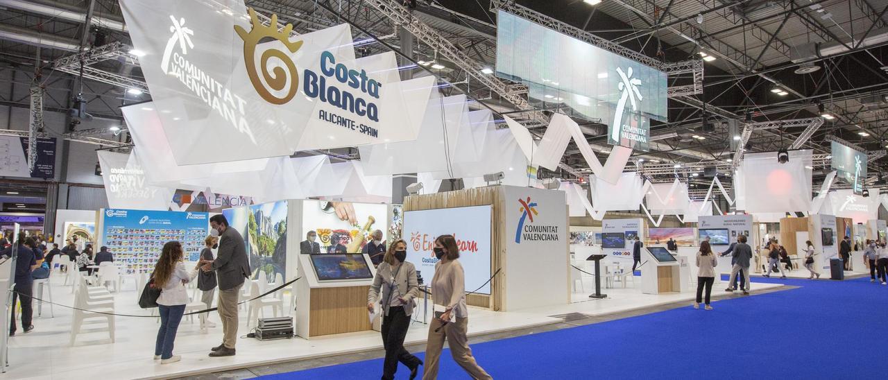 Imagen del estand de la Costa Blanca en la edición de Fitur en mayo de 2021