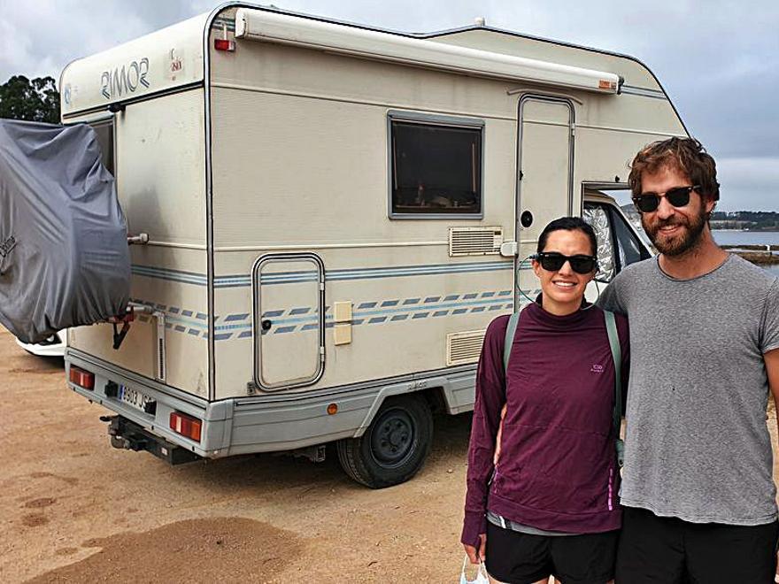 Paula y Nacho en Nigrán.