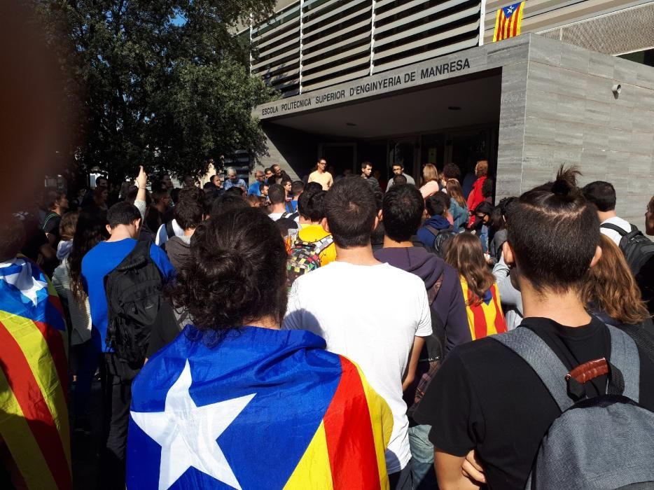 Protesta dels alumnes de l'UPC