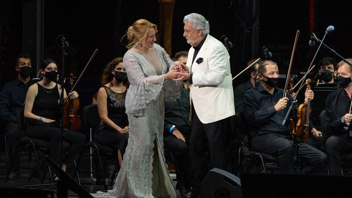 Plácido Domingo actuó junto a la Orquesta Sinfónica de Málaga en el festival Starlite