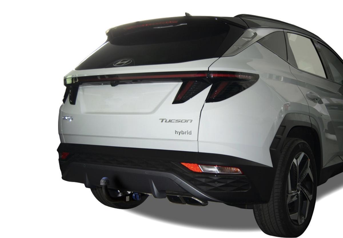 El enganche de remolque para el Hyundai Tucson incluye un kit eléctrico específico con una base de 13 polos.