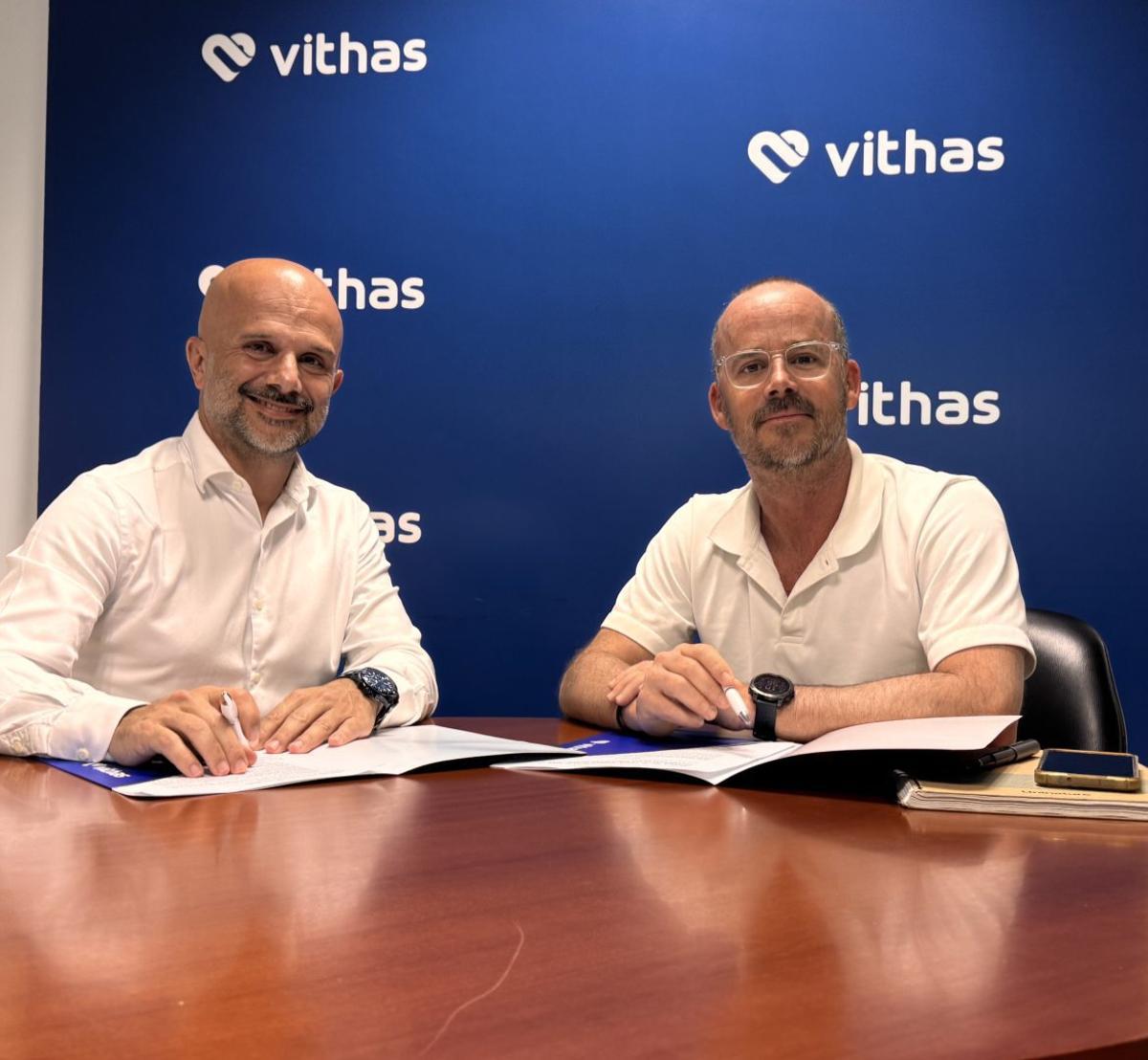 David García, director gerente de Vithas Canarias y Daniel González, gerente de DG Eventos.