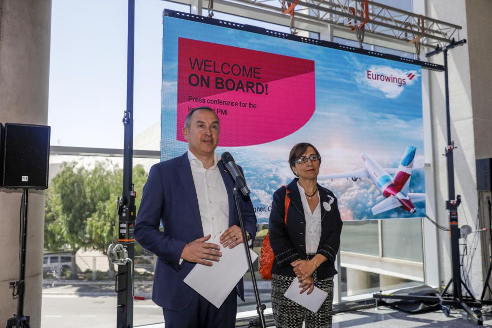 Eurowings inaugura su nueva base operativa en el aeropuerto de Palma
