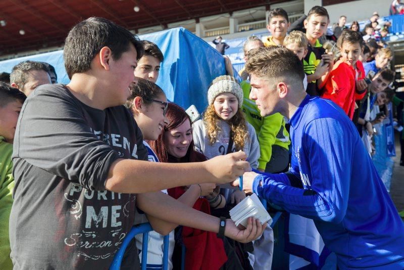 Entrenamiento de puertas abiertas del Real Zaragoza