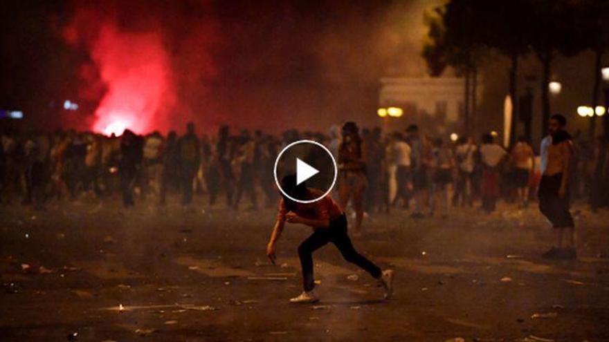 Disturbios, saqueos y un muerto en Francia en la celebración del Mundial