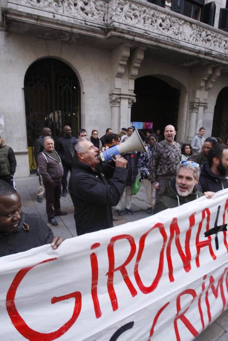 Protesta dels escombriaires de Girona