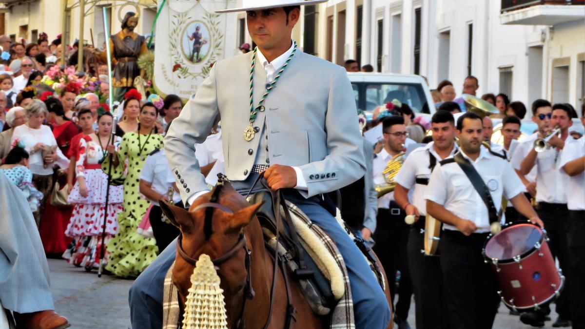 Tradicional procesión de San Isidro Labrador por las calles de Monesterio