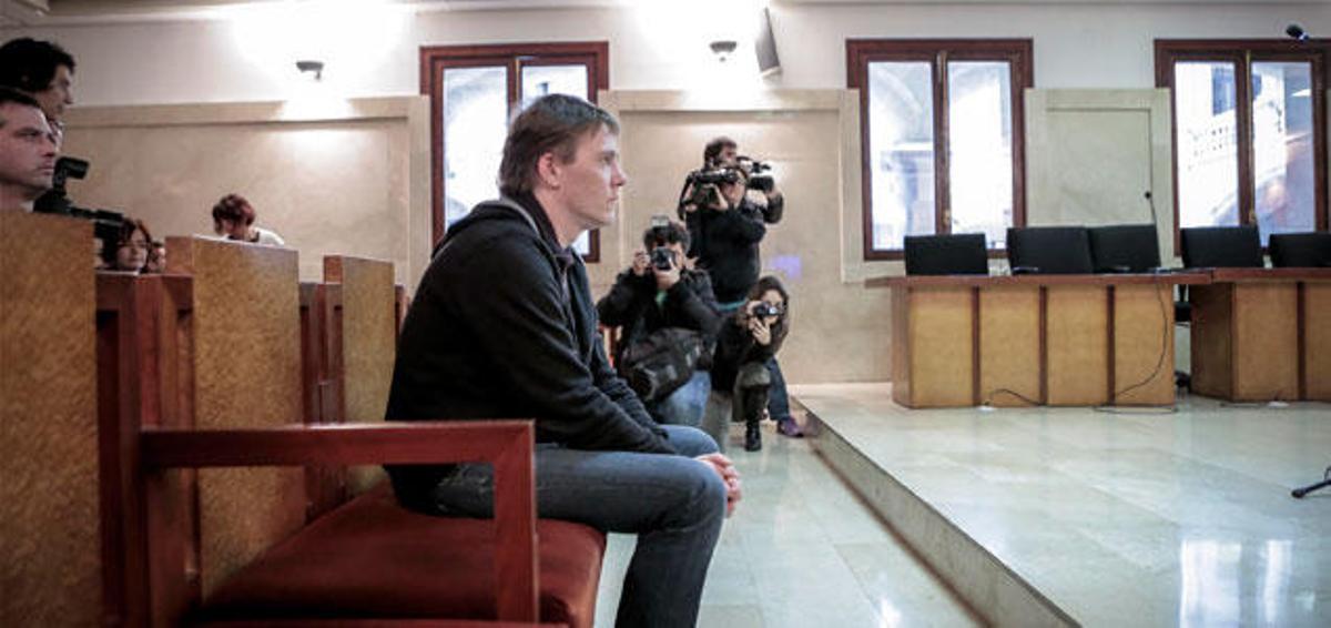 Holguer J. durante el juicio.