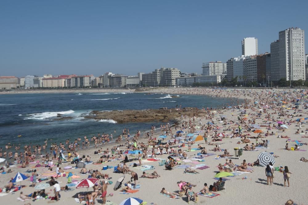 La ola de calor permanecerá en Galicia hasta el domingo.
