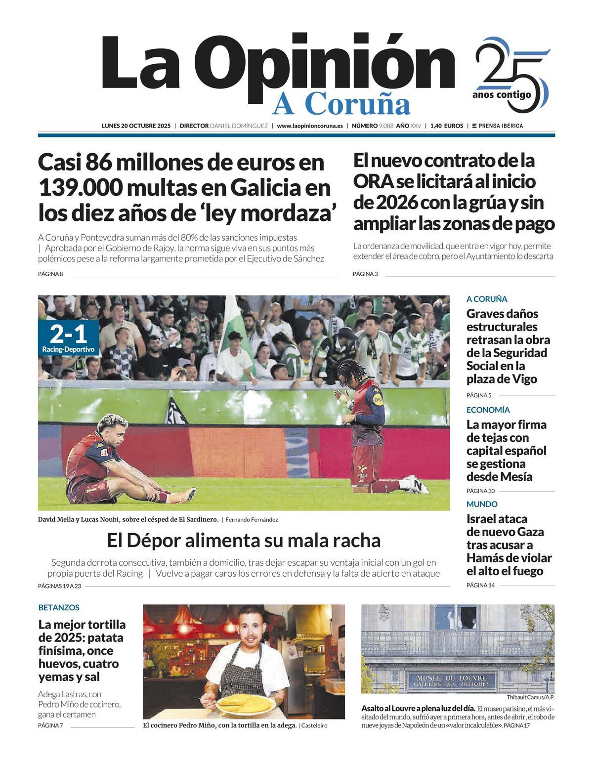 Jornada 10, 19 de octubre: Racing 2-1 Deportivo Jornada 10, 19 de octubre: Racing 2-1 Deportivo
