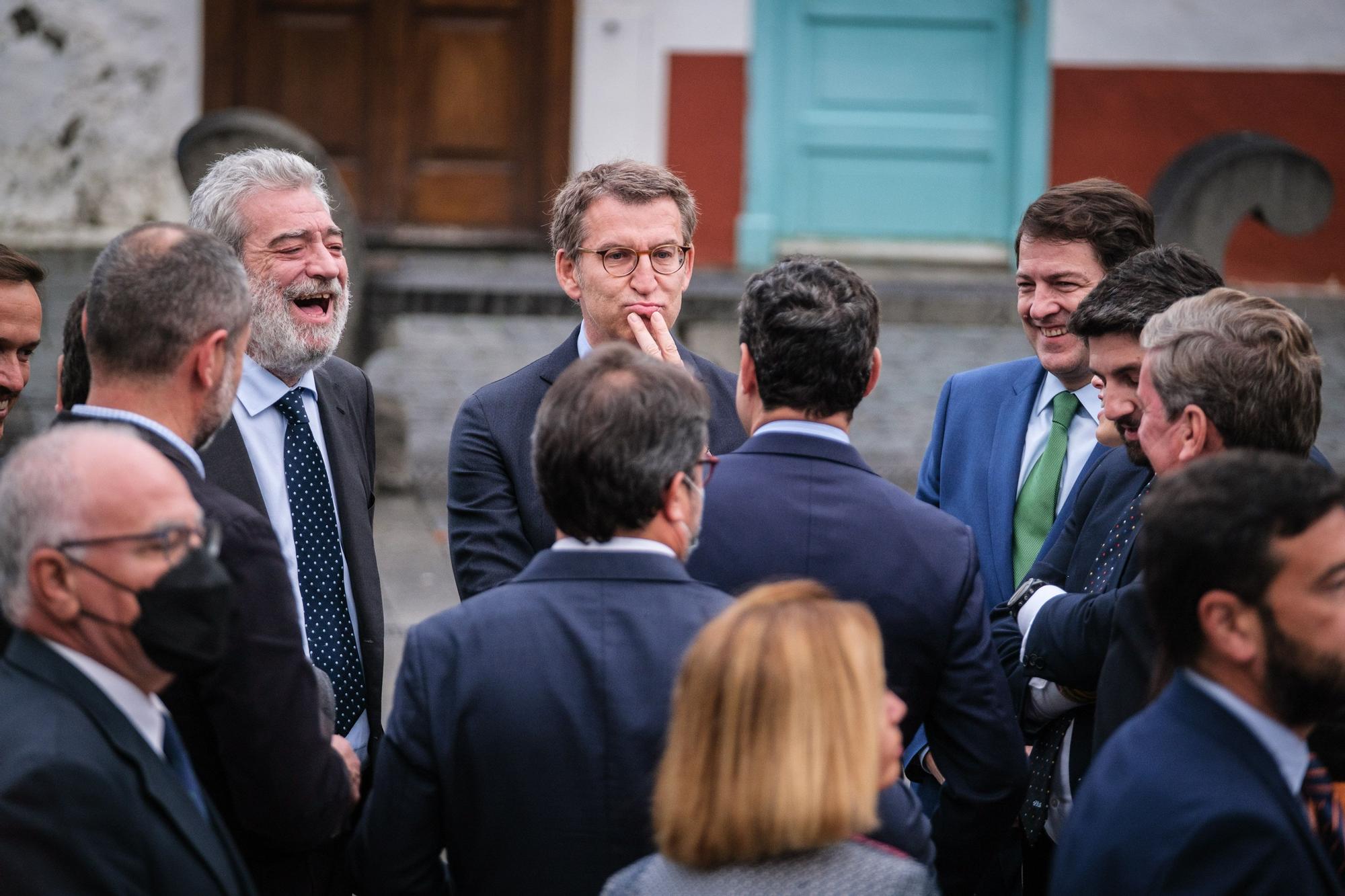 Visita del Rey y los presidentes de las comunidades a La Palma al acto de homenaje a los palmeros