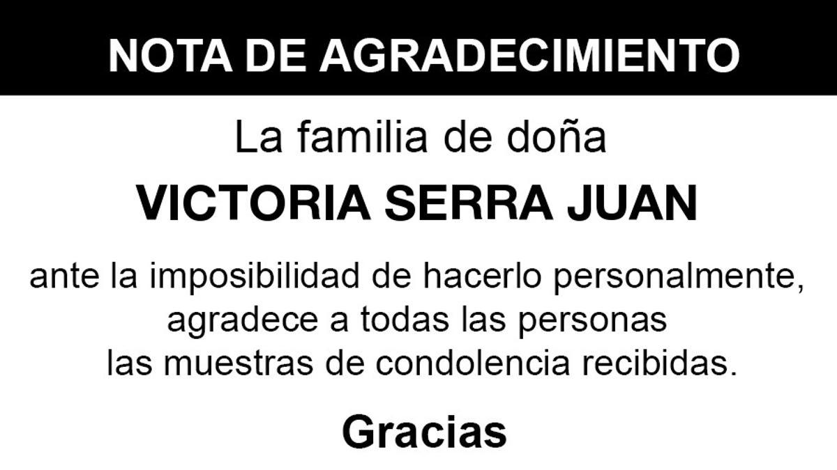 Nota Victoria Serra Juan