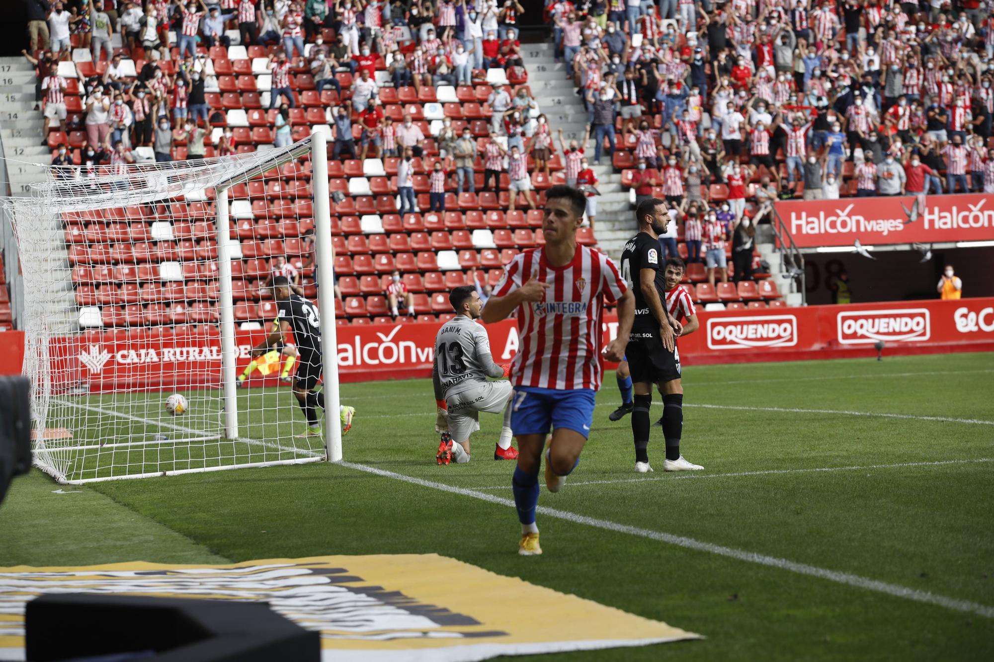 Sporting - Málaga, en imágenes