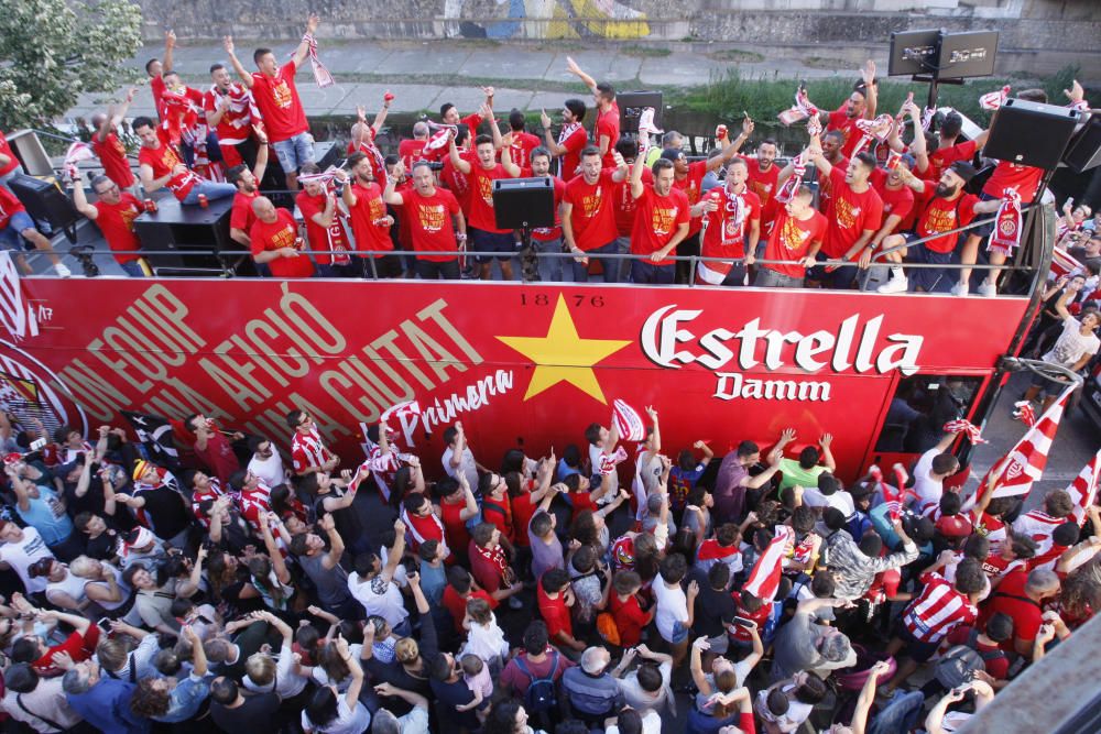 Rua de celebració de l'ascens del Girona